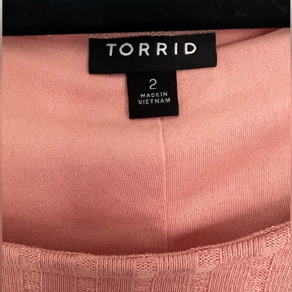 Torrid Light Pink Hacci Skater Dress Size 2 - Picture 5 of 7
